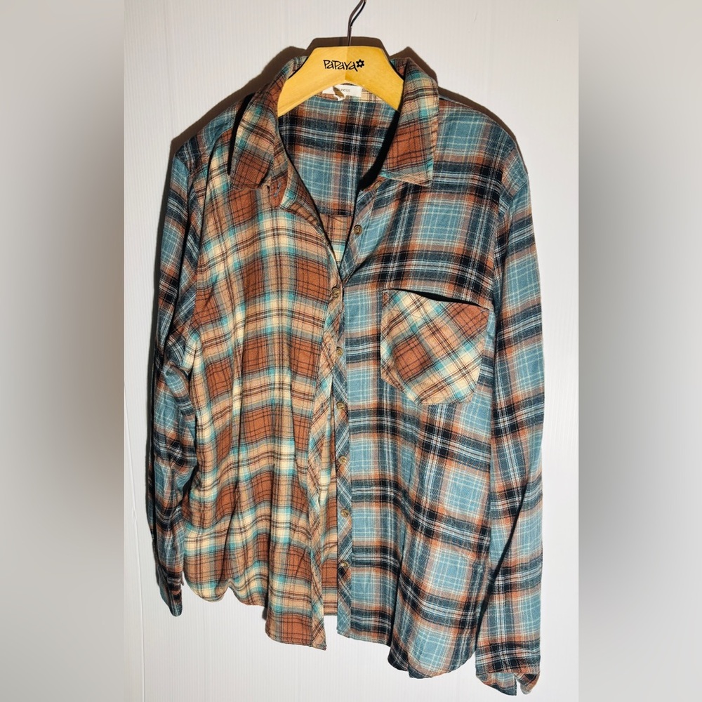Maurices Multicolor Plaid Shirt